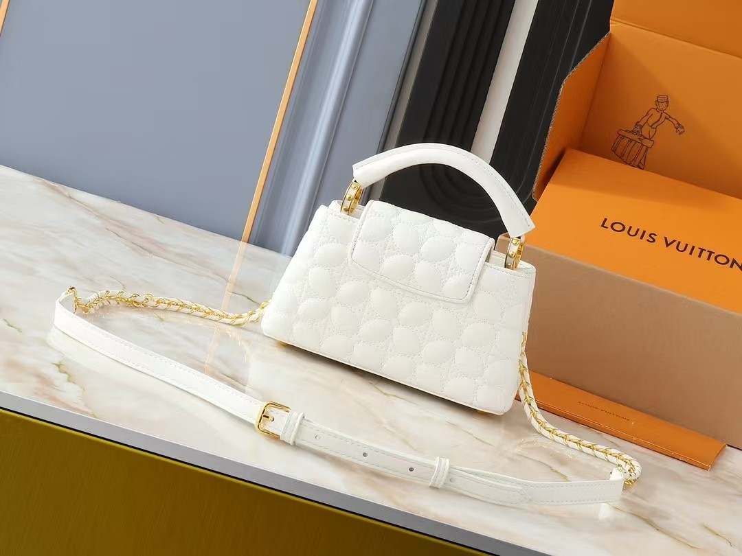 LV monogram capucines mini chain handbag