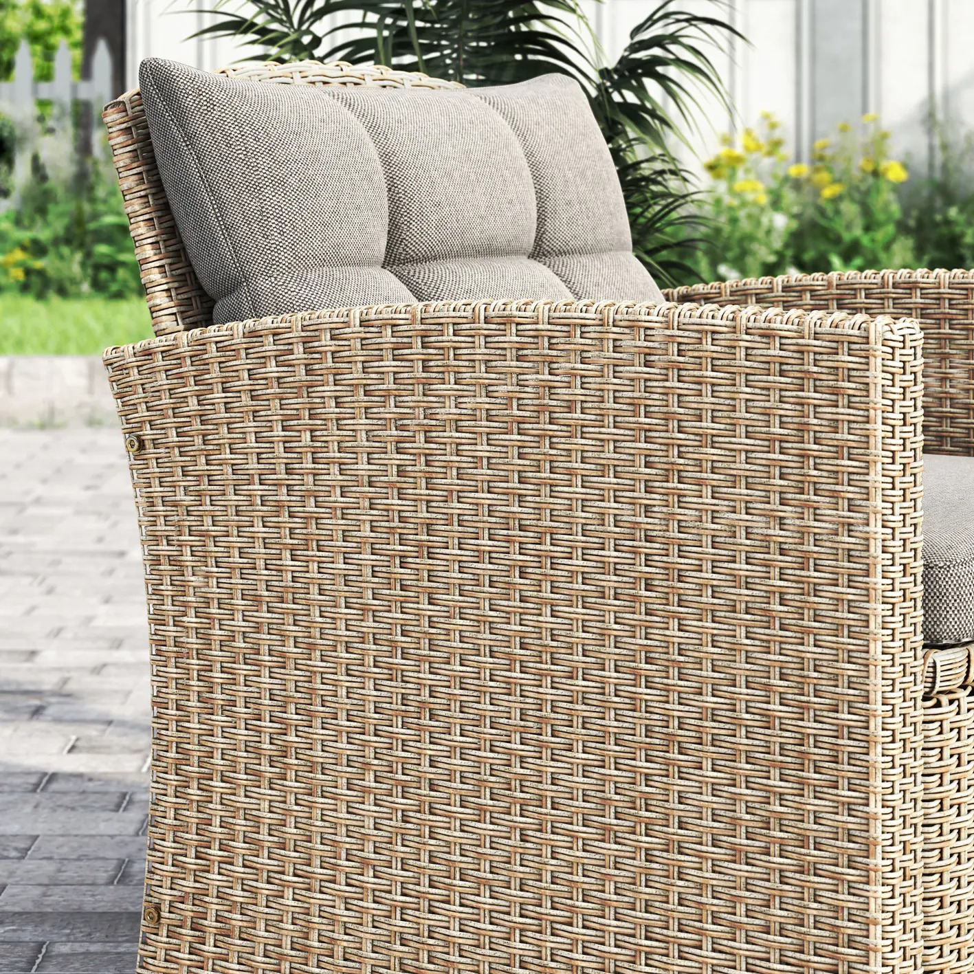 Corvus Armitage 8-piece Wicker Sofa Set with Cushions