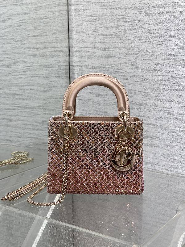 Lady D-Joy Bag Rose Gold Beaded