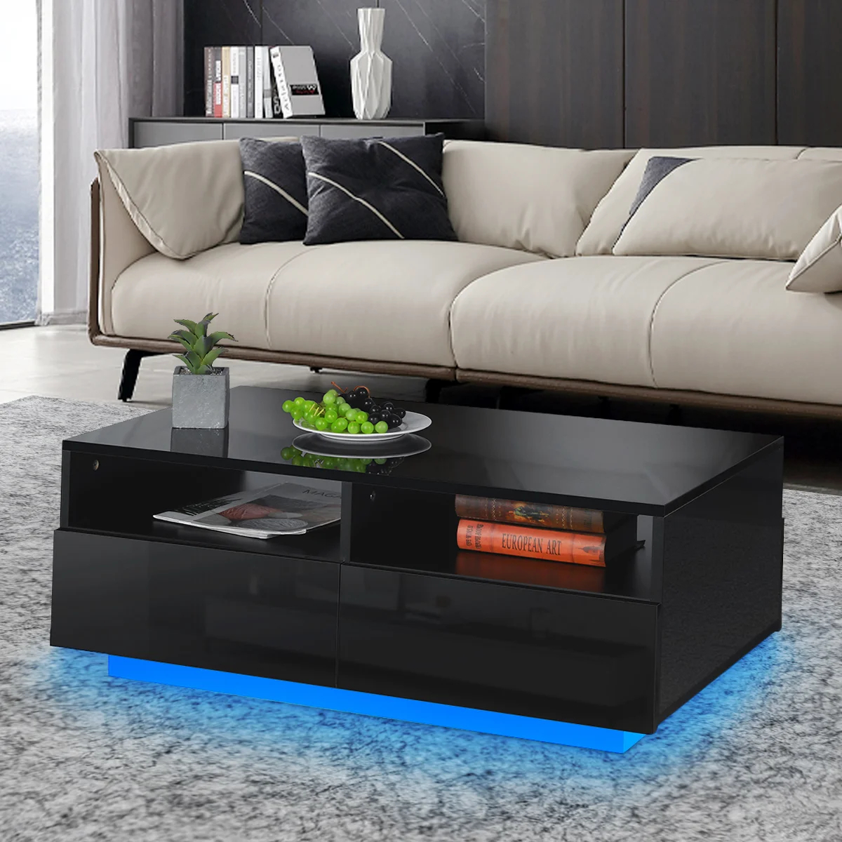 Gastelum Block Coffee Table with Storage