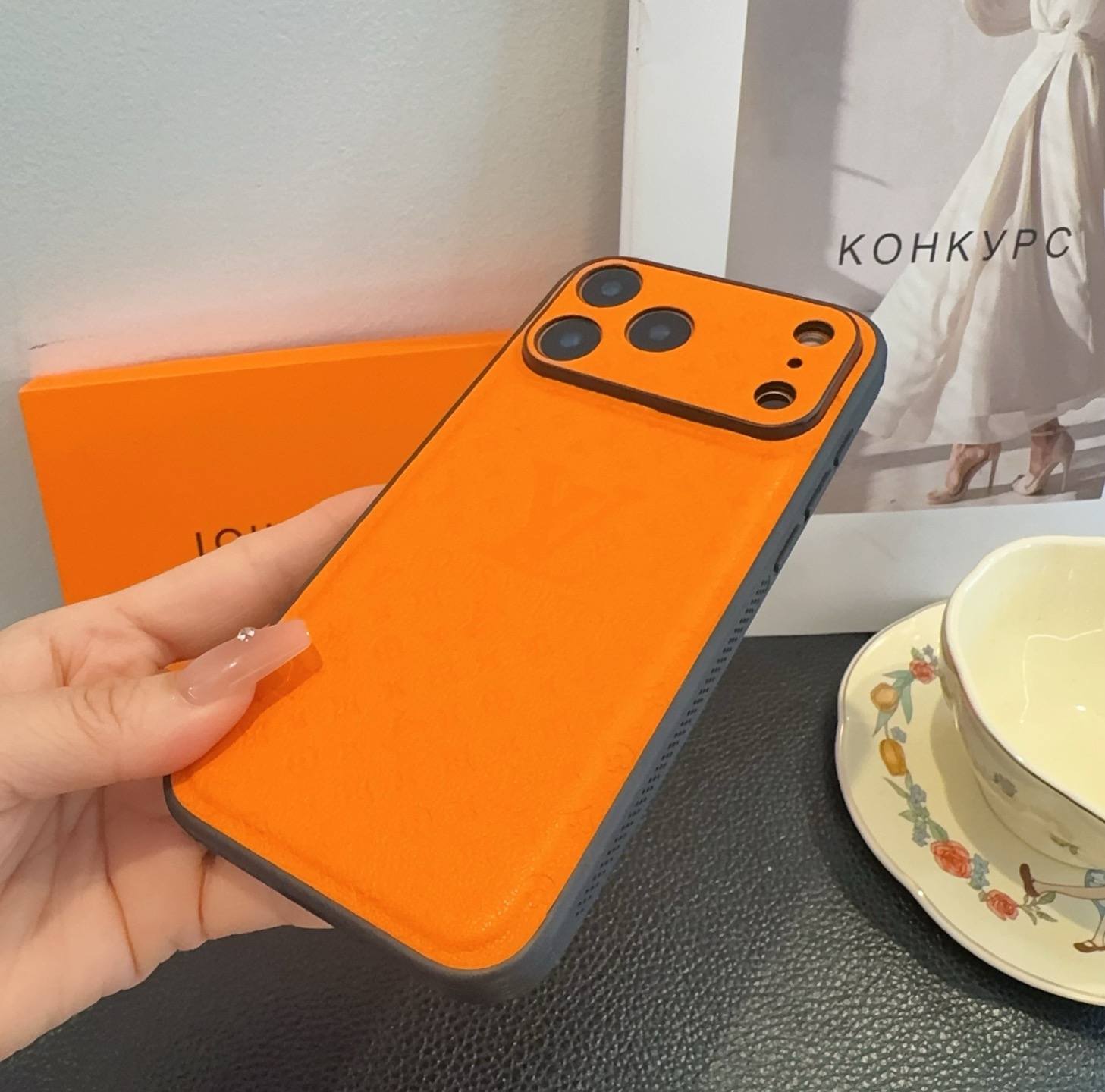 LV Leather Phone Case | Precise Cutouts & Full Edge Protection