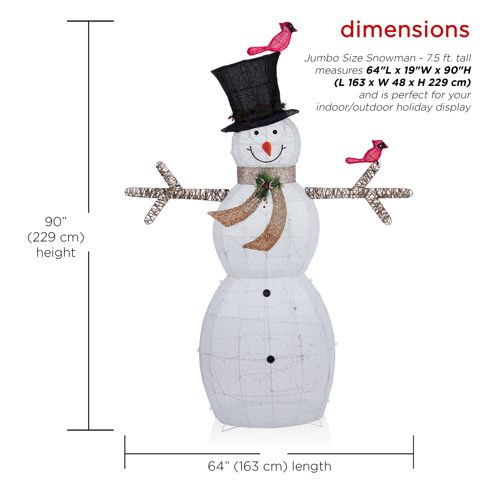 Snowman Lighted Display