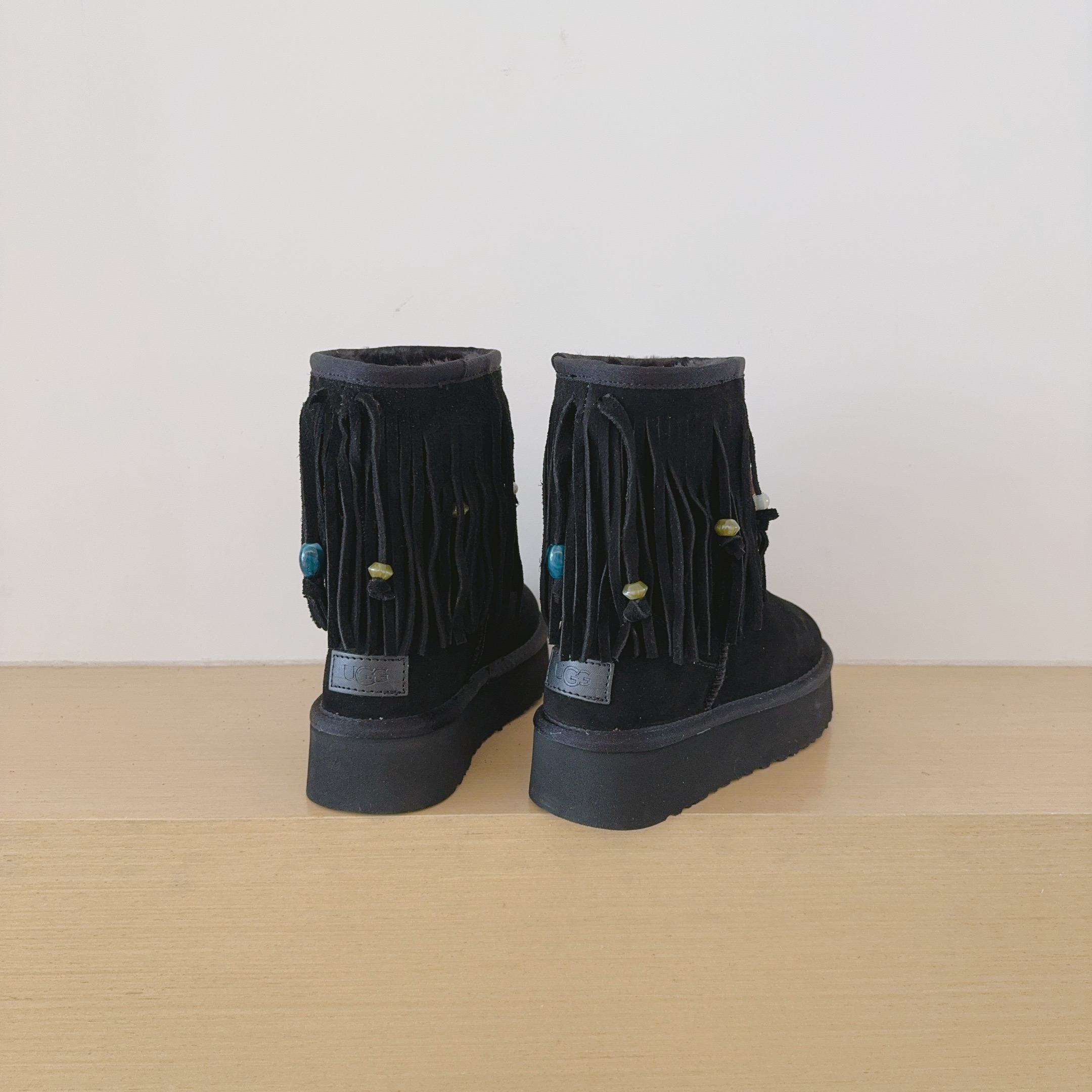 Tassel Mid-Calf Boots Platform