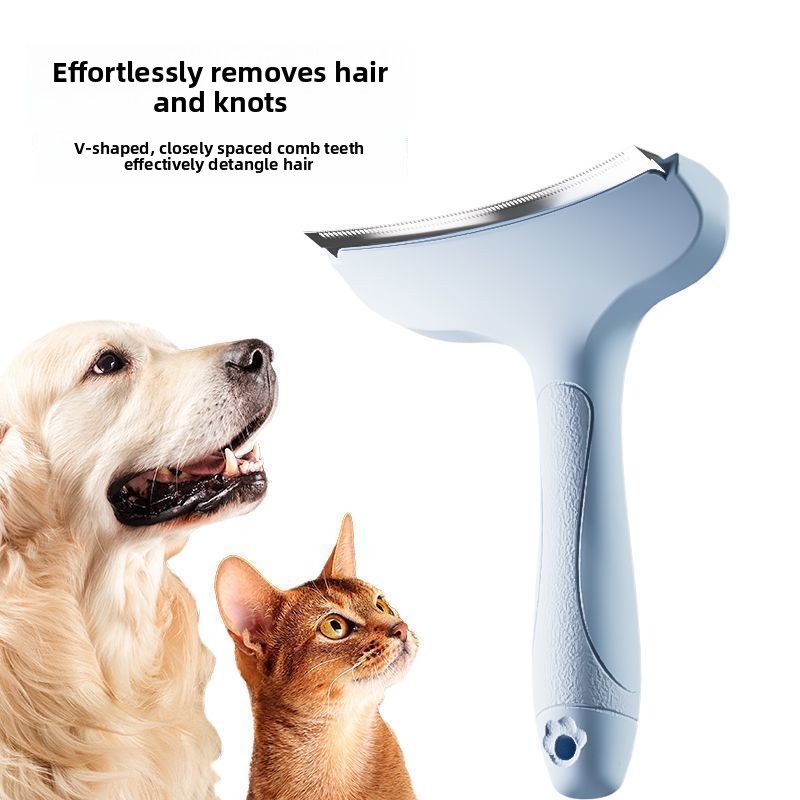 Cross-border cat grooming comb for long-haired and short-haired cats, pet grooming comb for dogs, thinning comb for removing loose cat fur