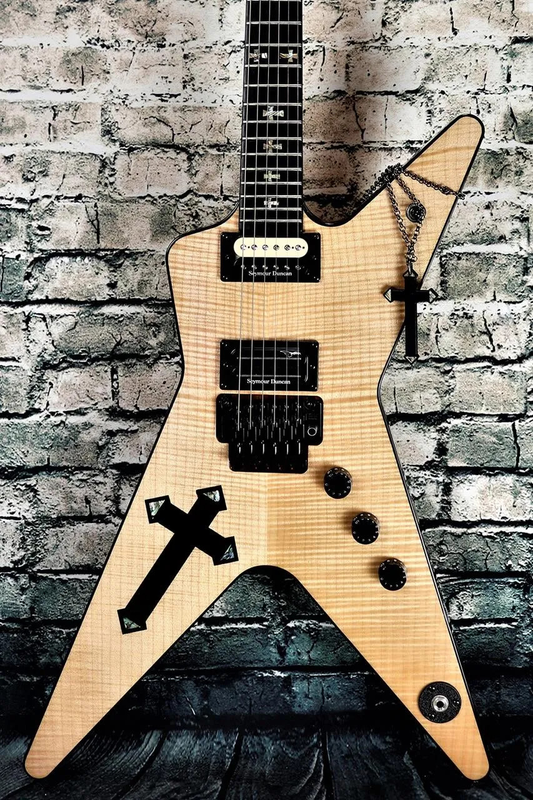 Southern Cross Dimbag Darrell Flame Maple Natural Electric Guitar with Abalone Inlay