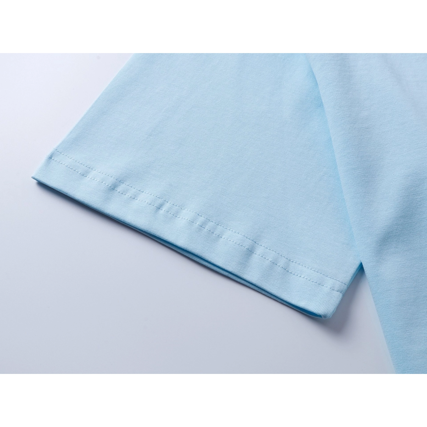 Balenciaga Logo Embroidered Washed Distressed T-shirt Black/Blue