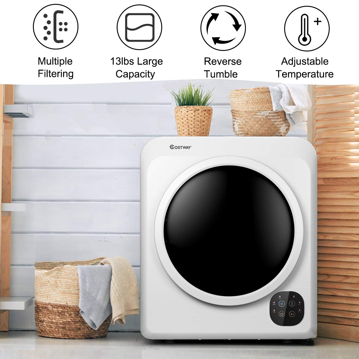Front Load Compact Tumble Laundry Dryer
