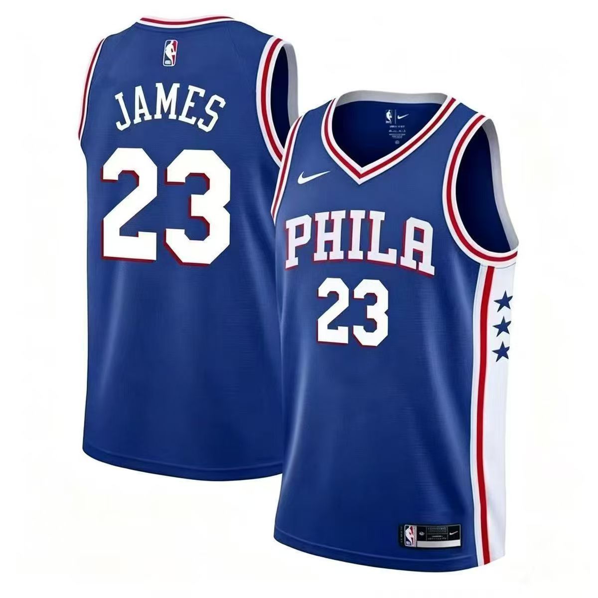 Unisex Philadelphia 76ers Lebron James #23 Royal Swingman Jersey - lcon Edition