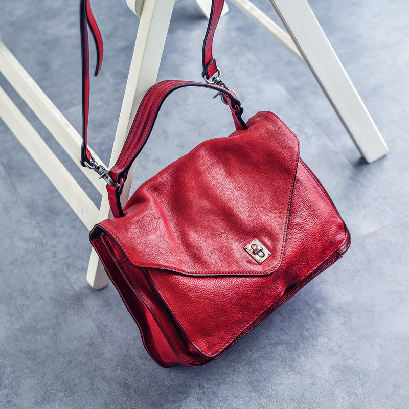 Vintage Leather Messenger Bag