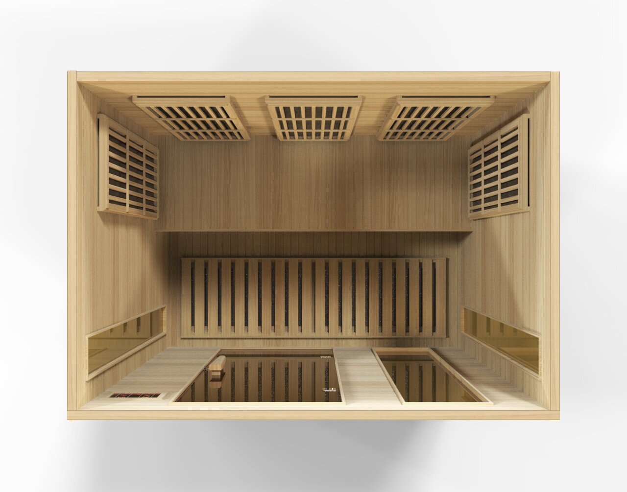 Dynamic Infrared 3 - Person Indoor FAR Infrared Sauna in Hemlock