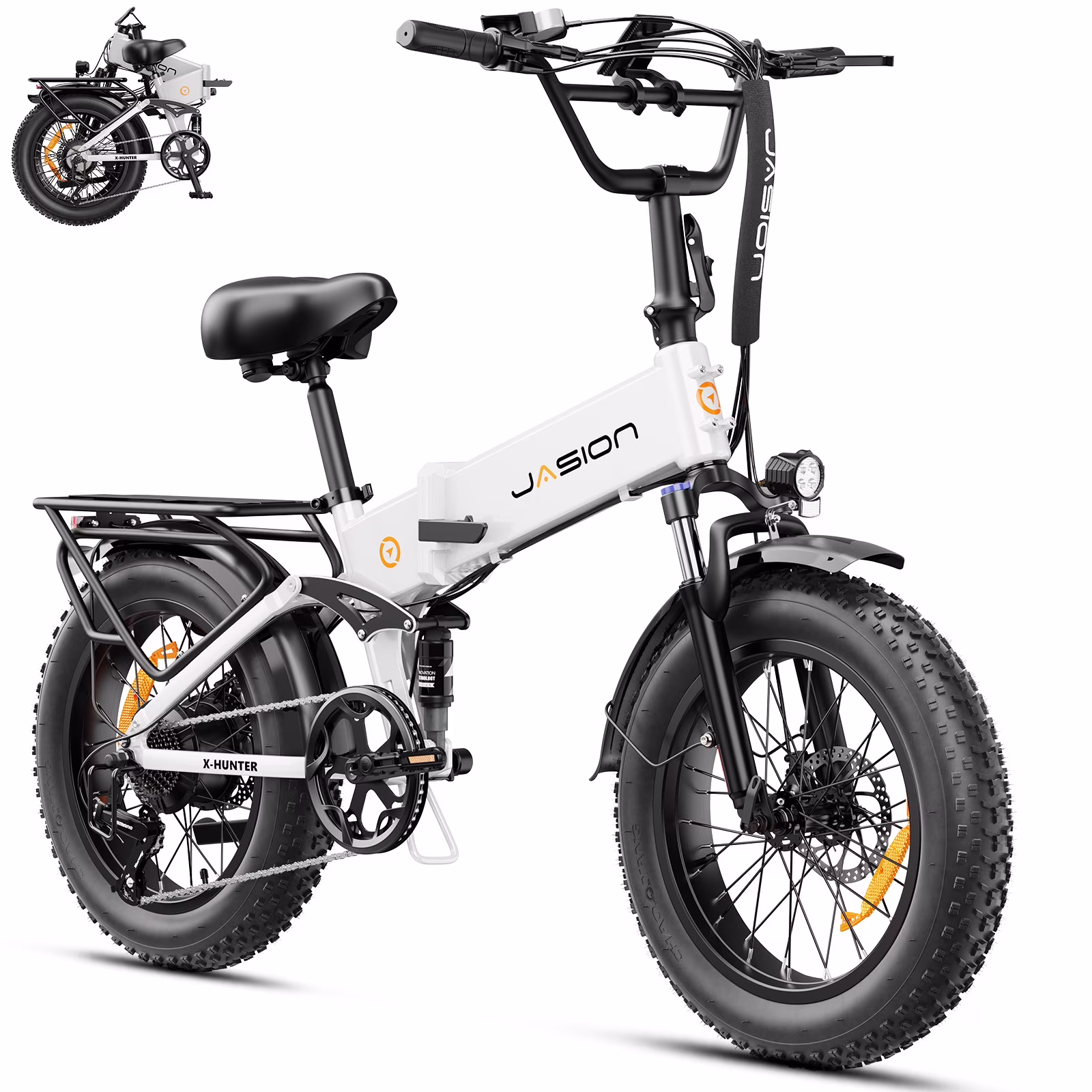 Jasion X-Hunter 20in Folding Fat Tire Electric Bike, 750W