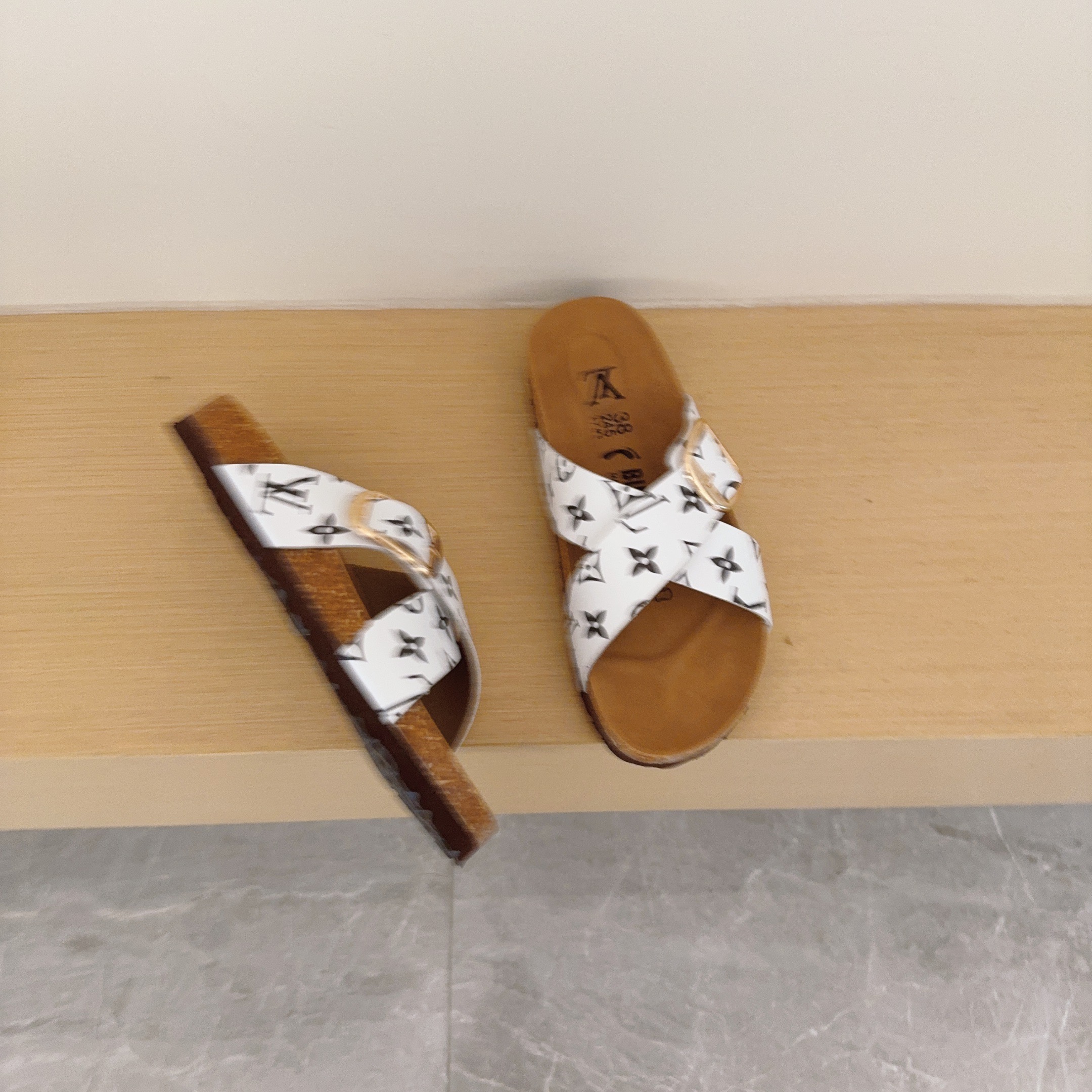 Birken-Style Cross-Strap Sandals
