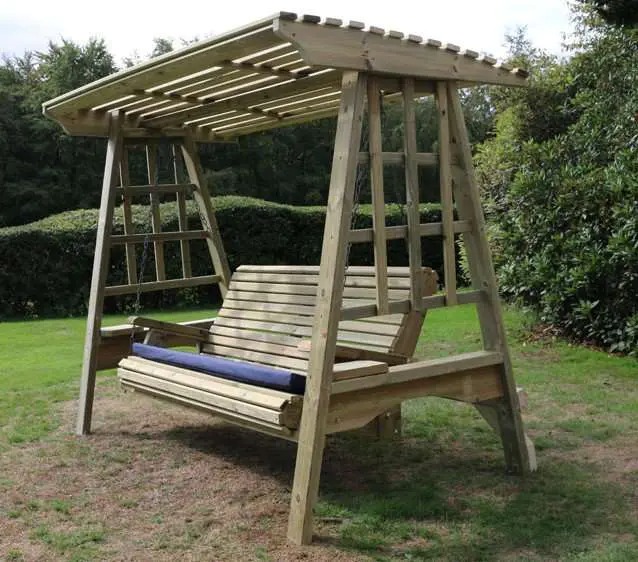 Antoinette Wooden Three Garden Swing - 2.3 m (7 ft 6 in)