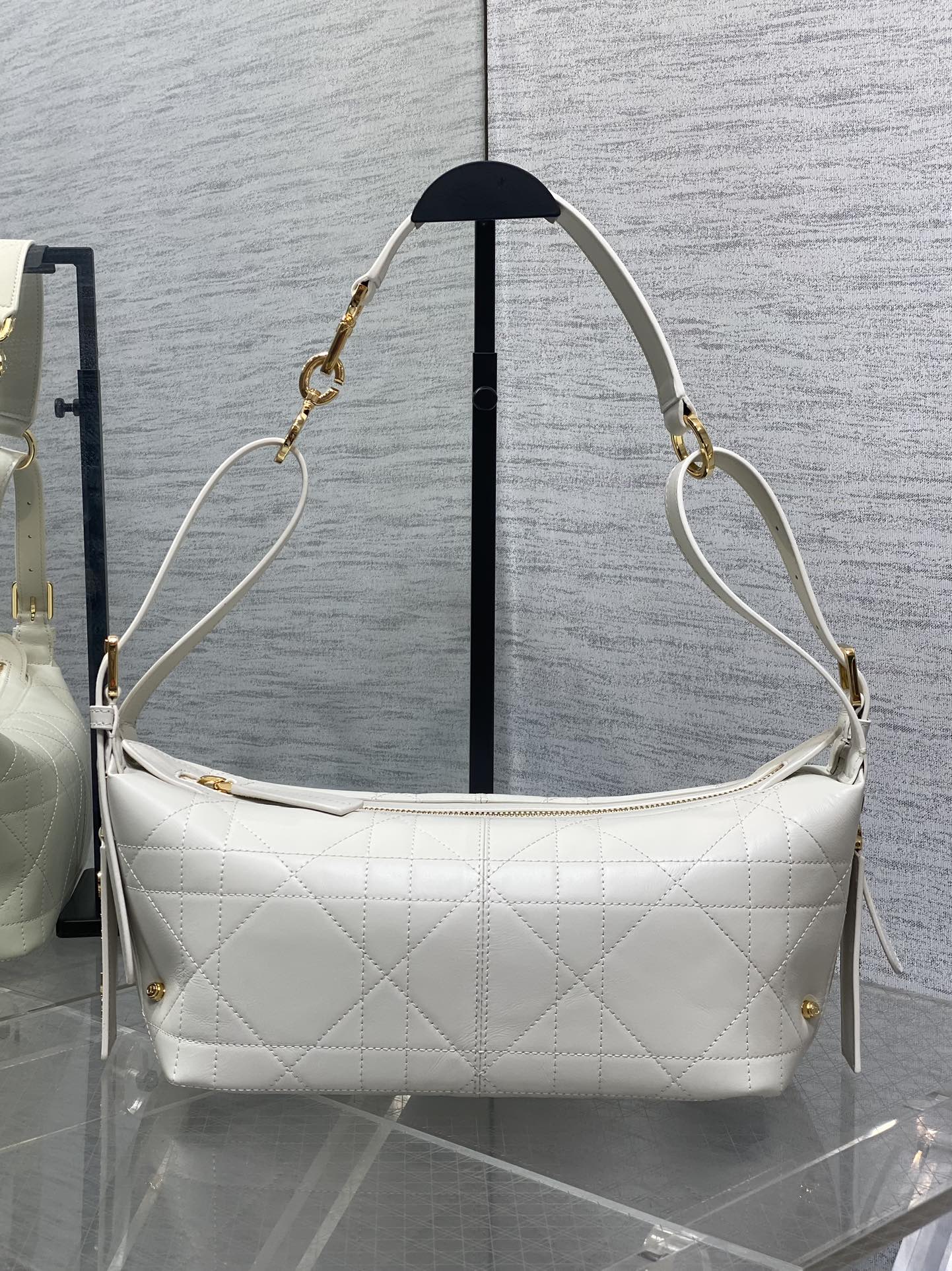 Dior Journey Hobo Bag Medium Black Cannage