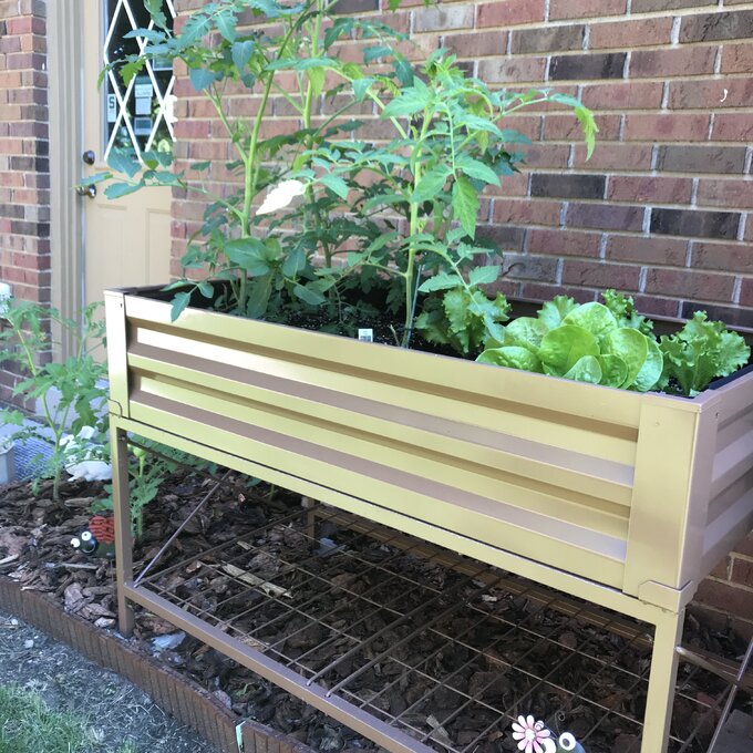 Makenna Steel Elevated Planter