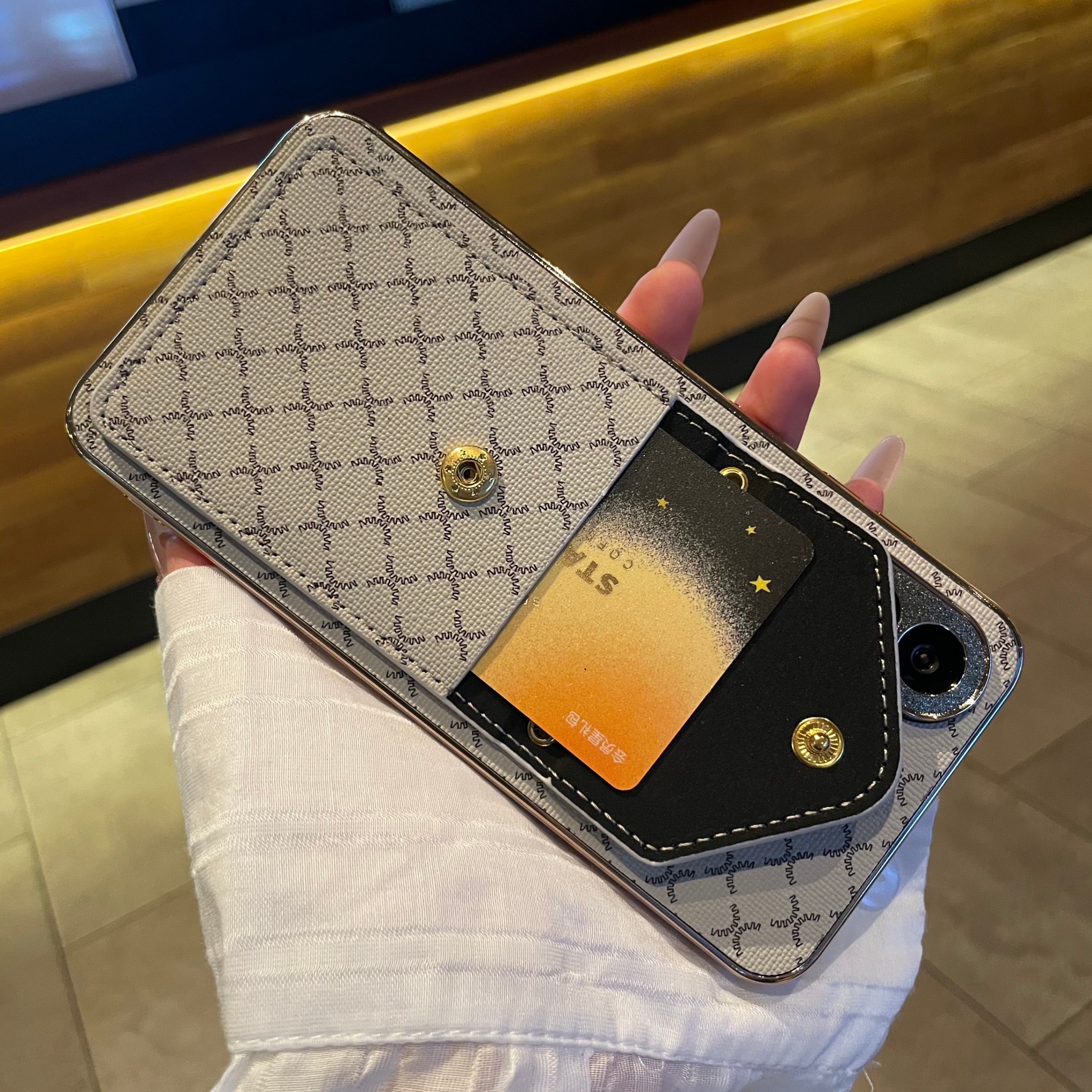 Galaxy A16 Stand & Holder Card Slot - back view
