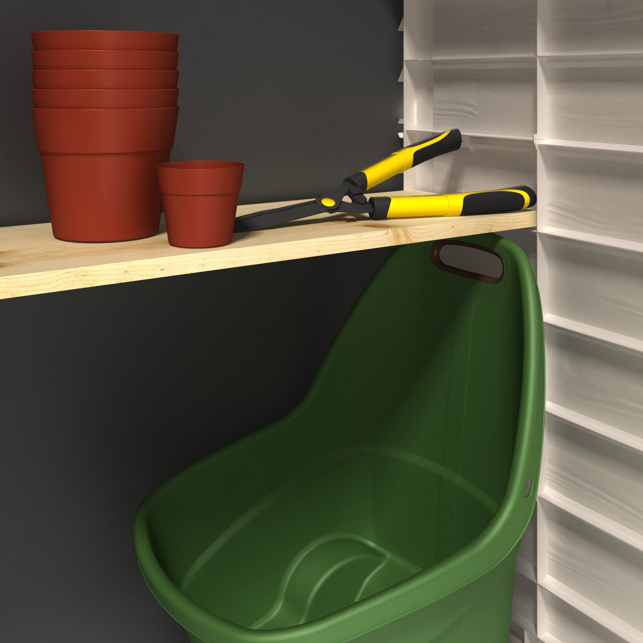 Plastic Storage Unit Box Garden Sheds Wheelie Bins for Tools
