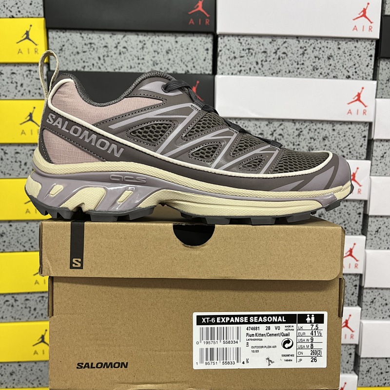 Salomon XT-6 Light Brown Sneakers
