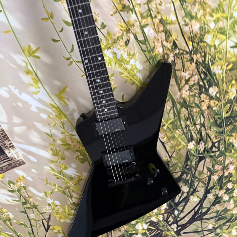 Explorer High-quality Sound ESP Black Electric Guitar EMG Pickup