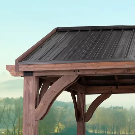 Solid Wood Patio Gazebo