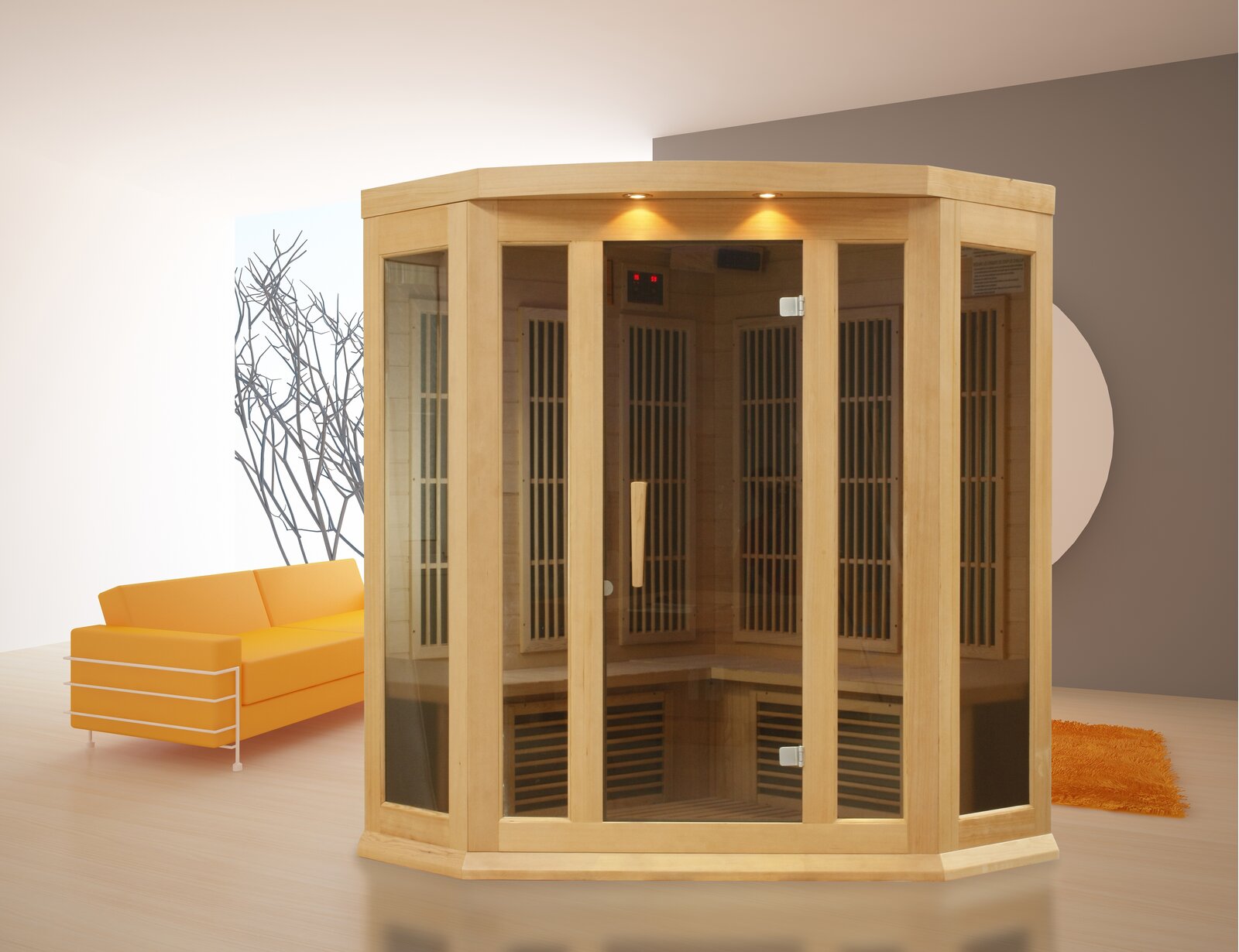 Dynamic Infrared Maxxus 3 - Person Indoor FAR Infrared Sauna in