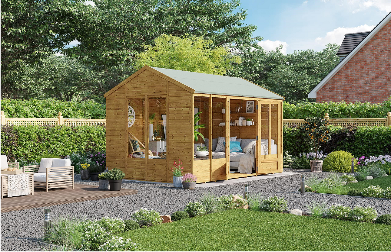 Summer House Log Cabin Wooden Summerhouses Garden Storage Shed