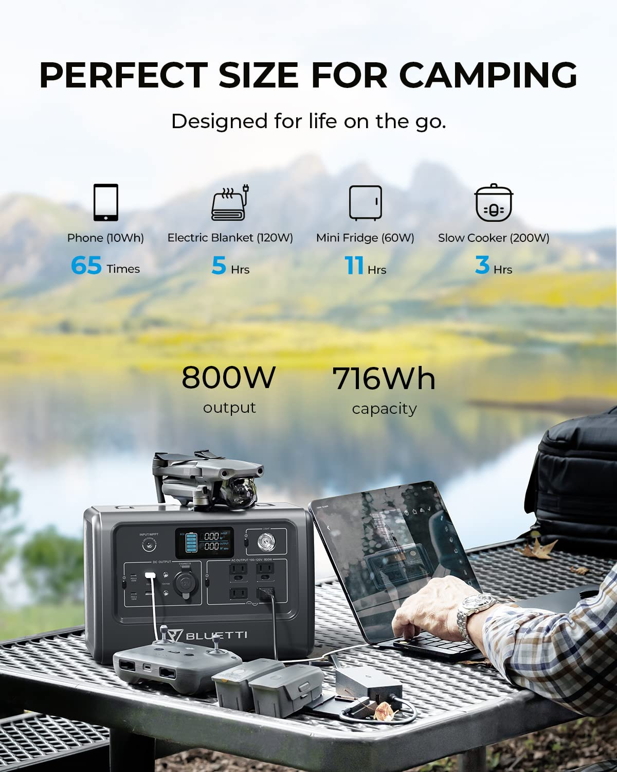 BLUETTI Portable Power Station EB70S