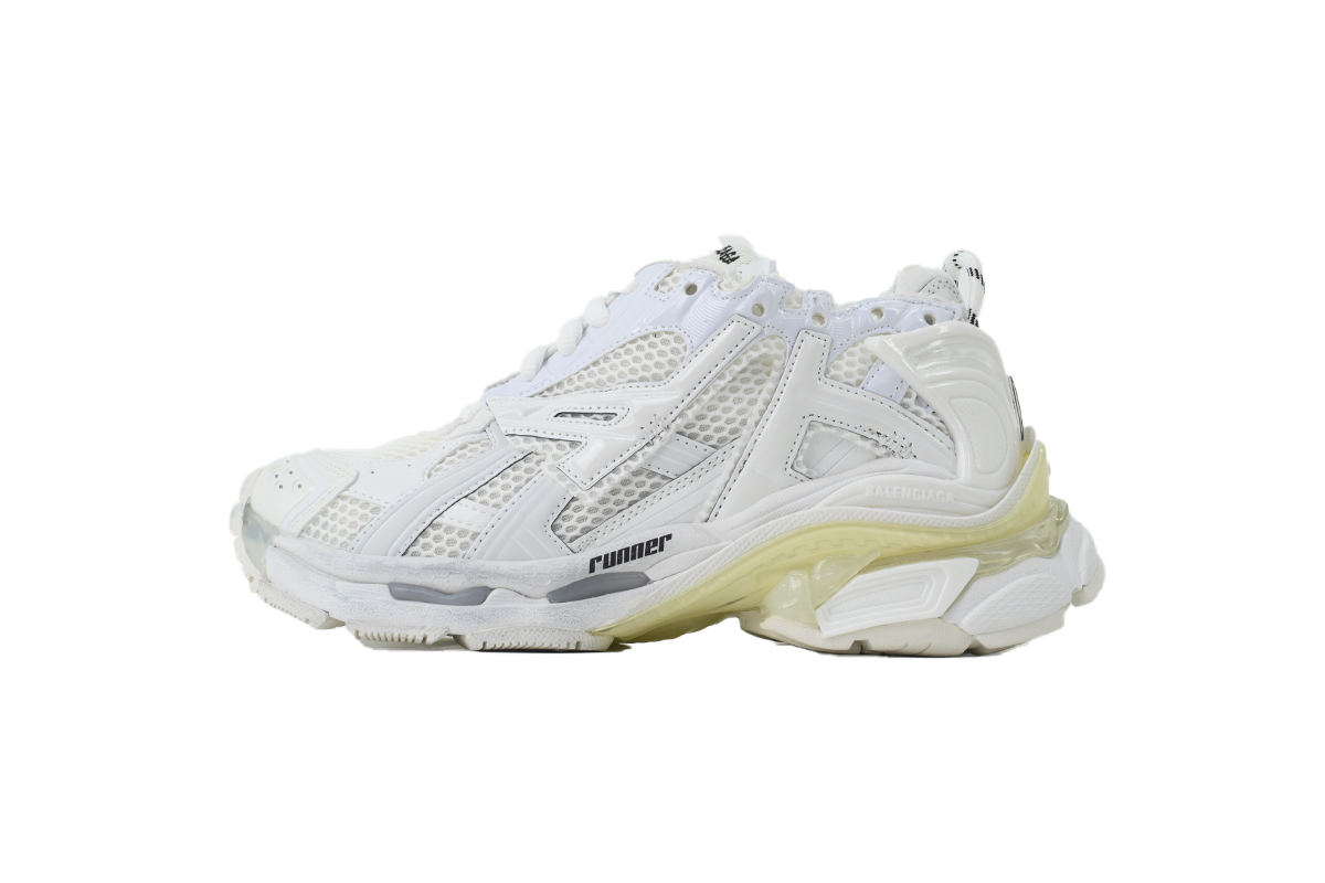 Balenciaga Runner All White LED 677402 W3RA1 9000