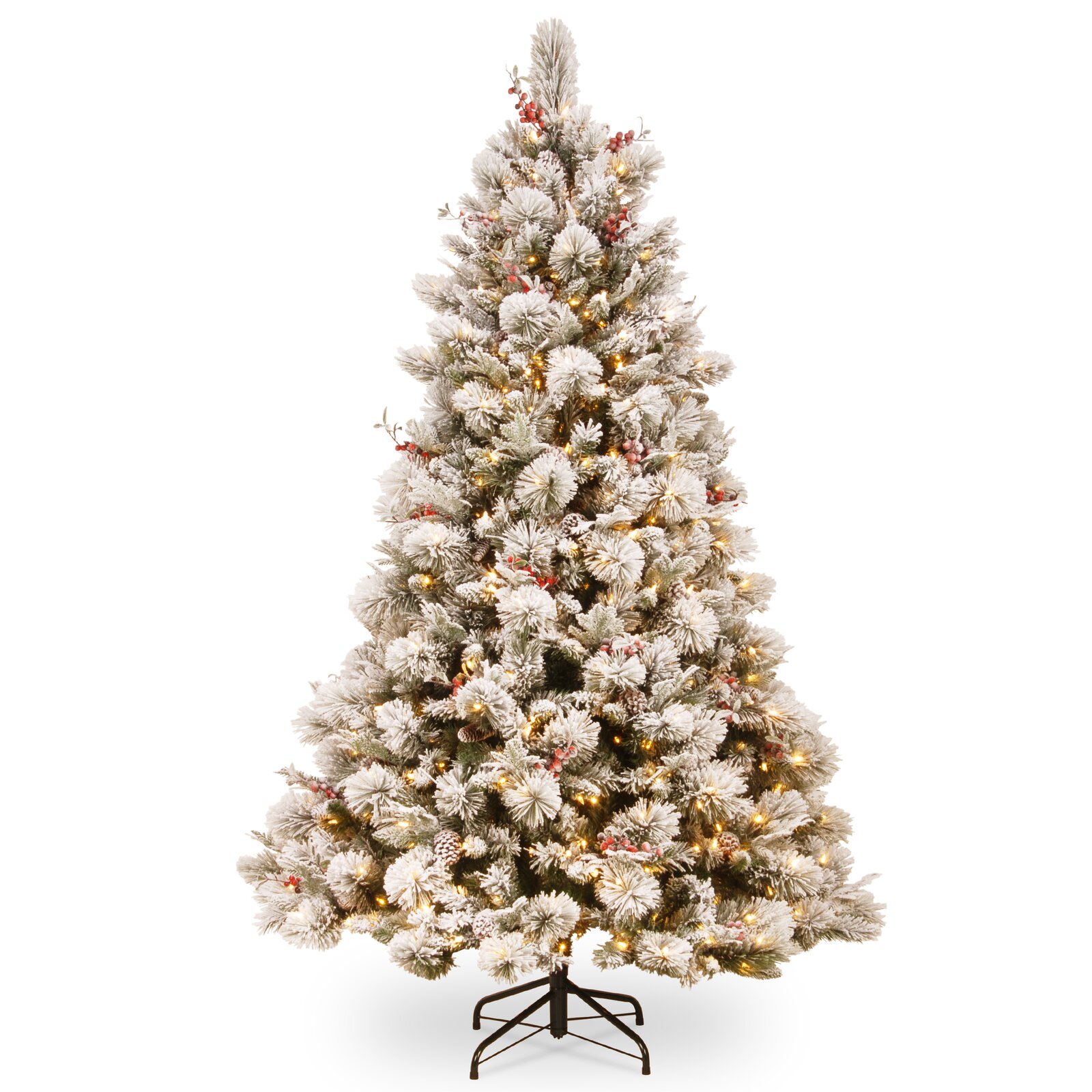 7.5'' Lighted Artificial Pine Christmas Tree