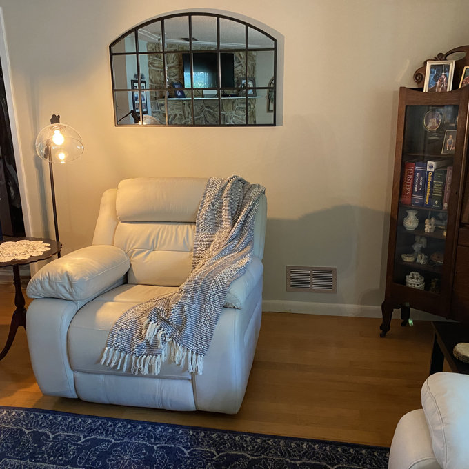 Kaxton Window Pane Metal Mirror