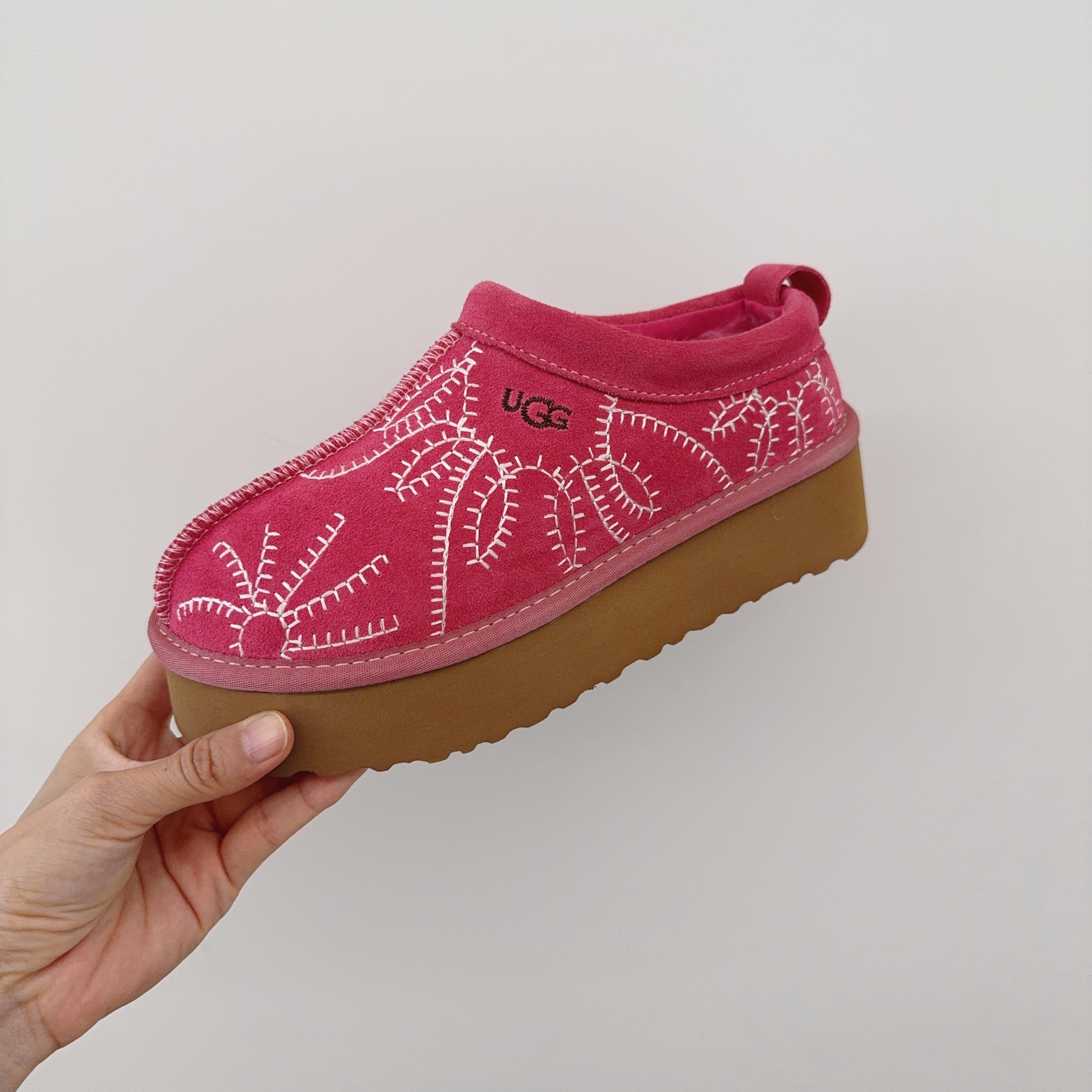Embroidered Palm Tree Platform