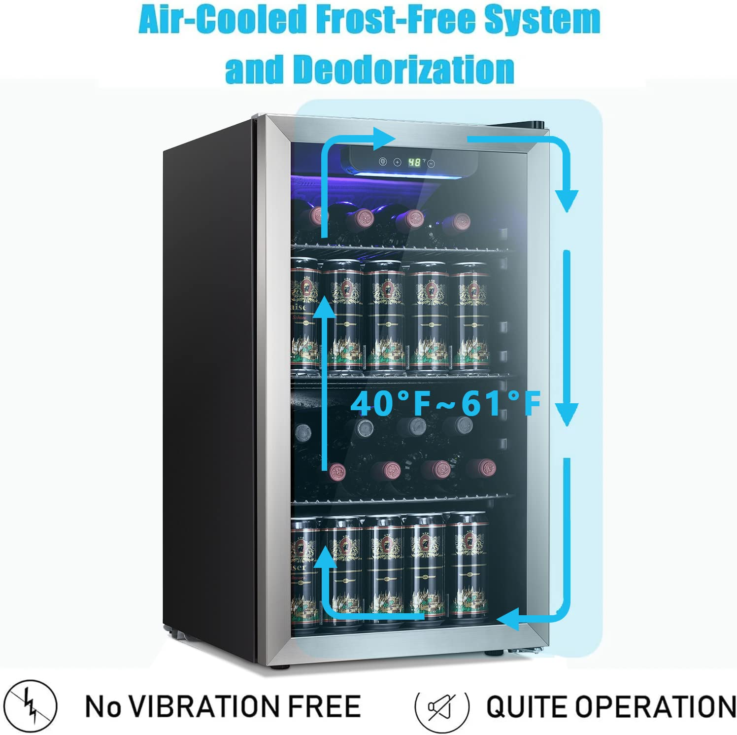 Antarctic Star 26 Bottle Wine Cooler/Cabinet Beverage