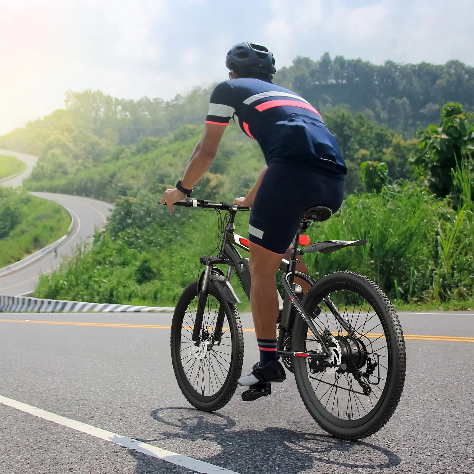 Elifine 26in Electric Mountain Bike, 500W, 48V 7.8Ah
