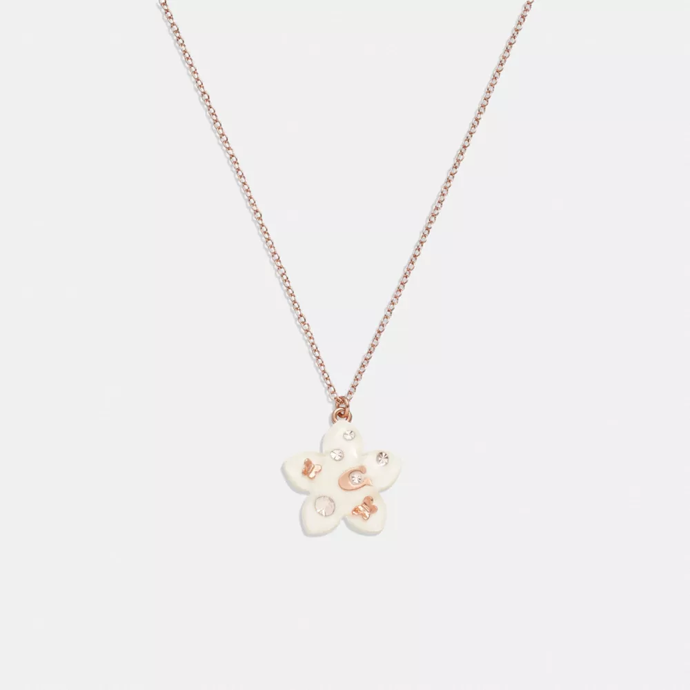 COAthtCH Wildflower Resin Pendant Necklace