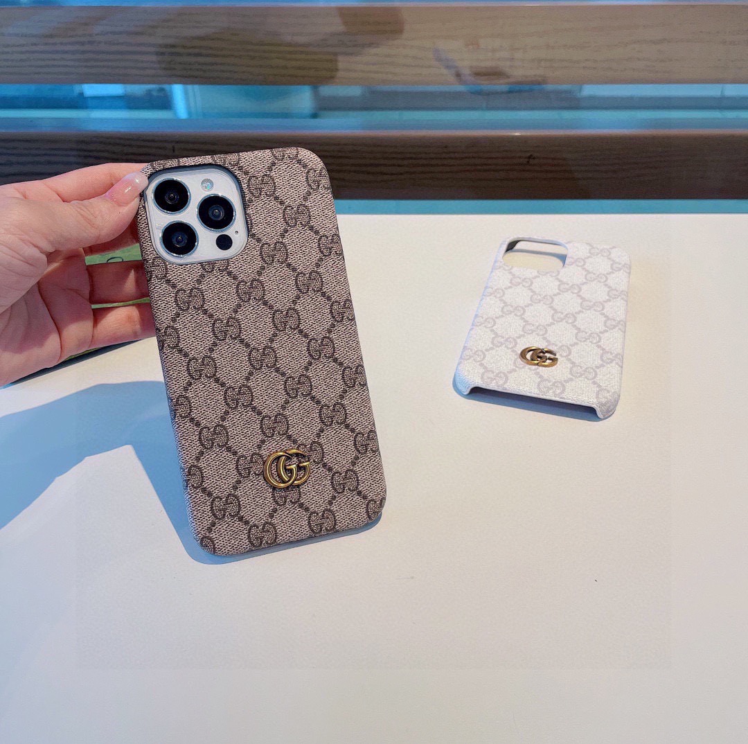 Gucci Classic Monogram Phone Case | Metal Logo & Polished Edge, In Sync with Official Launch