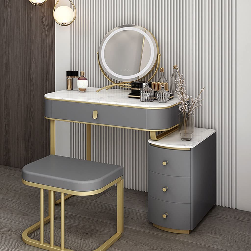 Makeup Vanity Vanity Table Set Slate Bedside Table Integrated