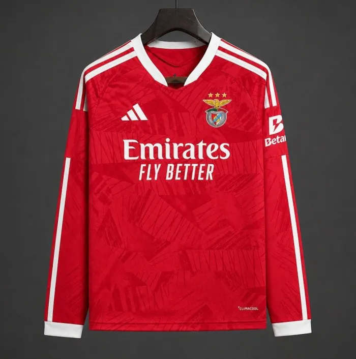 SL Benfica Home Long Sleeve Jersey Fan Version 26/27