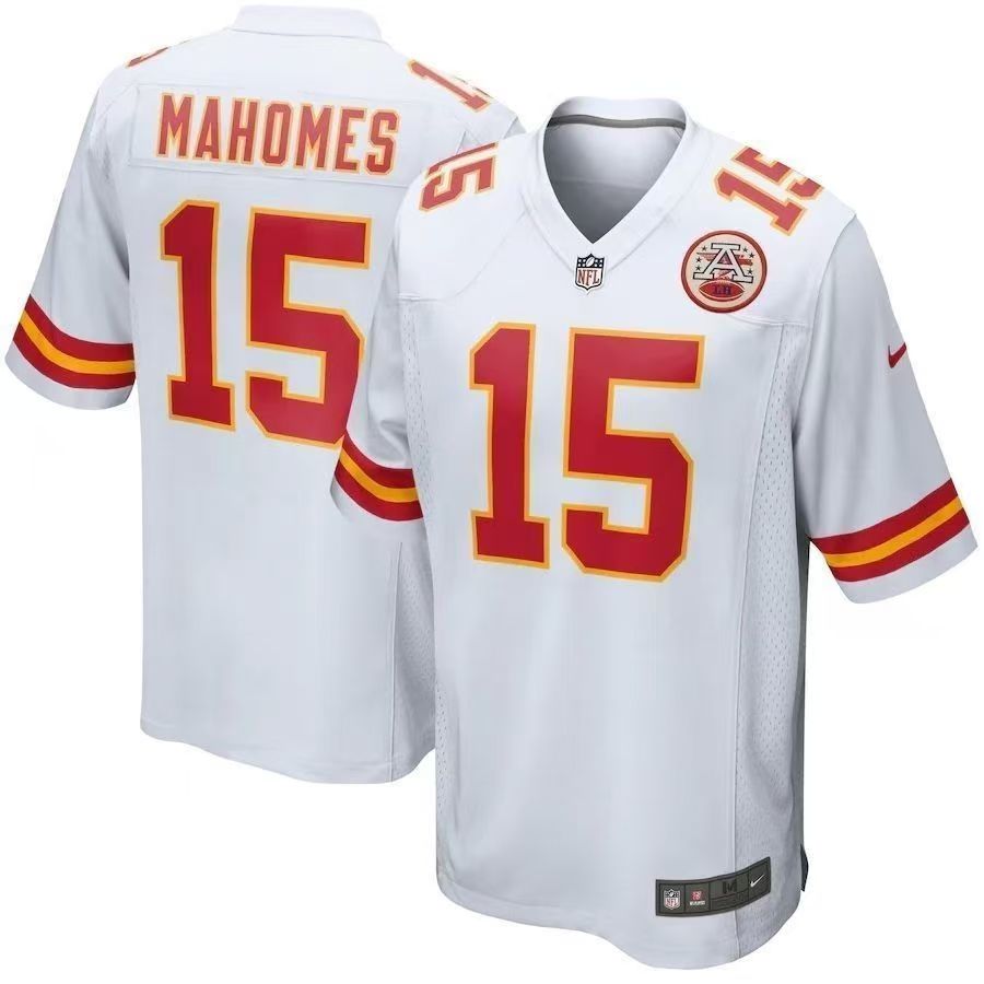 Kansas City Chiefs Jersey White NO.15 MAHOMES