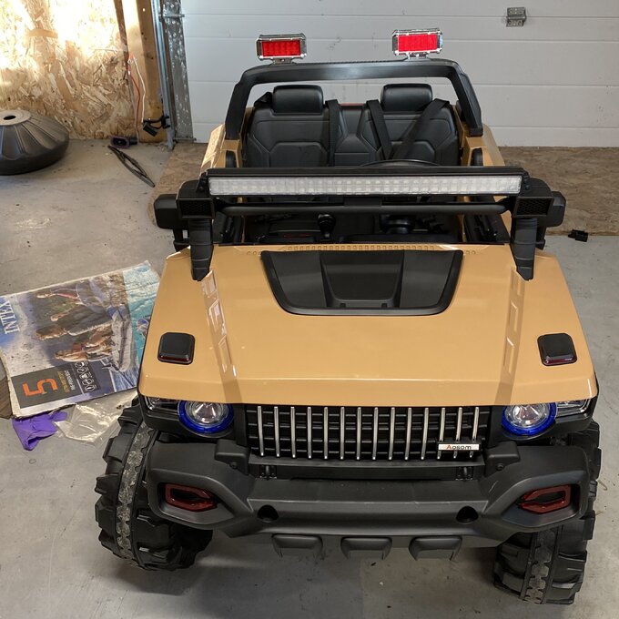 2-Seater Electric Ride on Police Car SUV Truck Toy