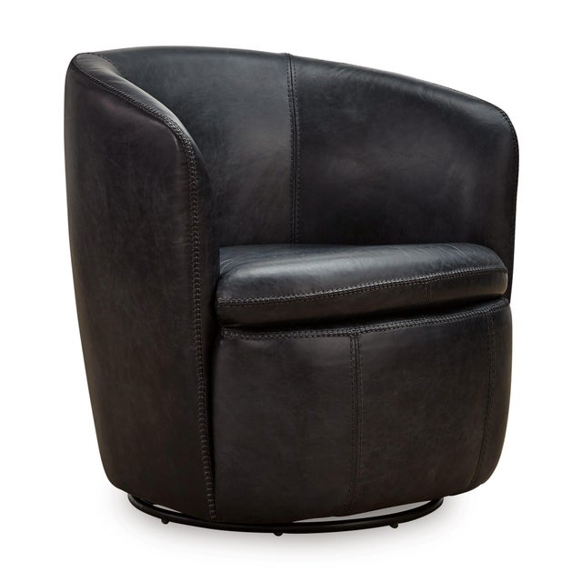 Kierreys Leather Swivel Chair
