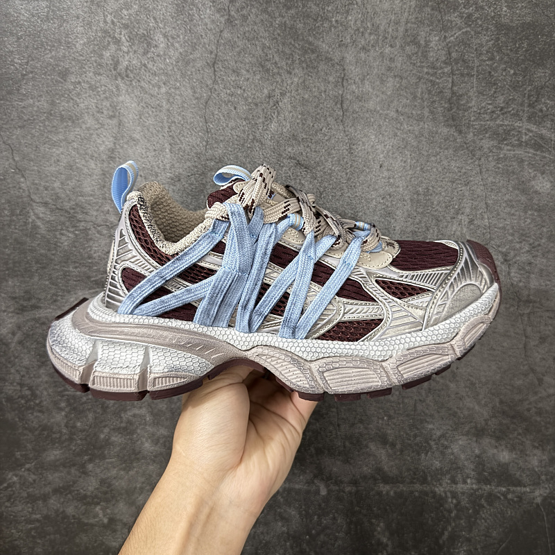 Balenciaga 3XL Side-Strap Black White Blue Sneakers