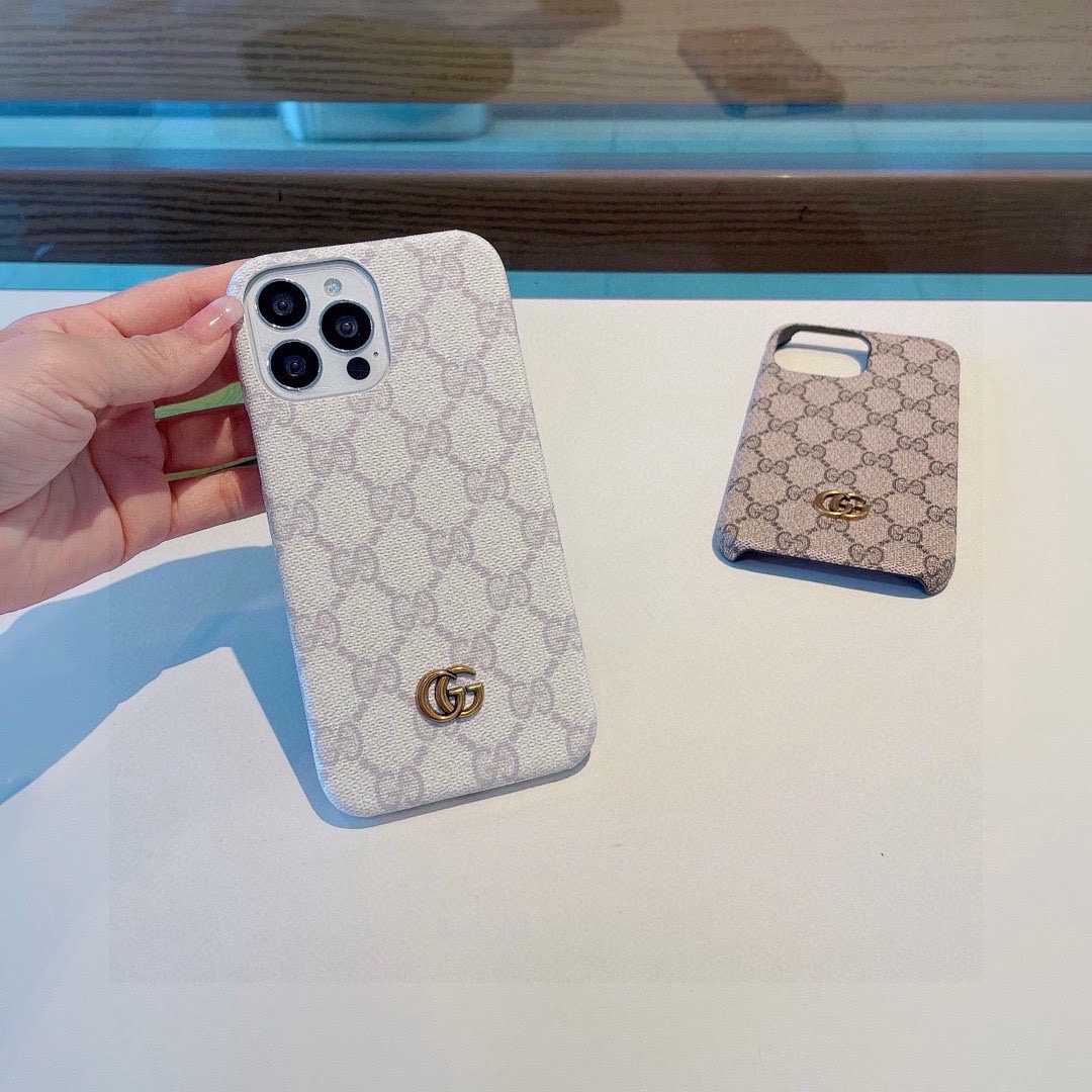 Gucci Classic Monogram Phone Case | Metal Logo & Polished Edge, In Sync with Official Launch