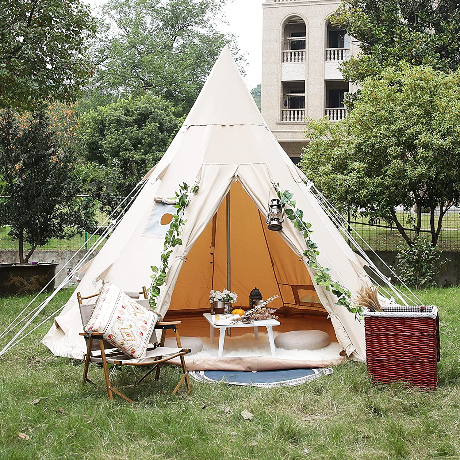 Breathable 100% Cotton Canvas Bell Tent