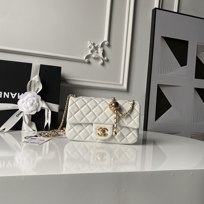 Chanel AS1787 White Mini CF Bag