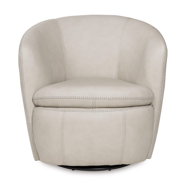 Kierreys Leather Swivel Chair