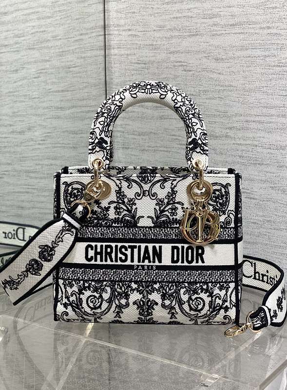 Dior Lady D-Lite Bag Black Lace