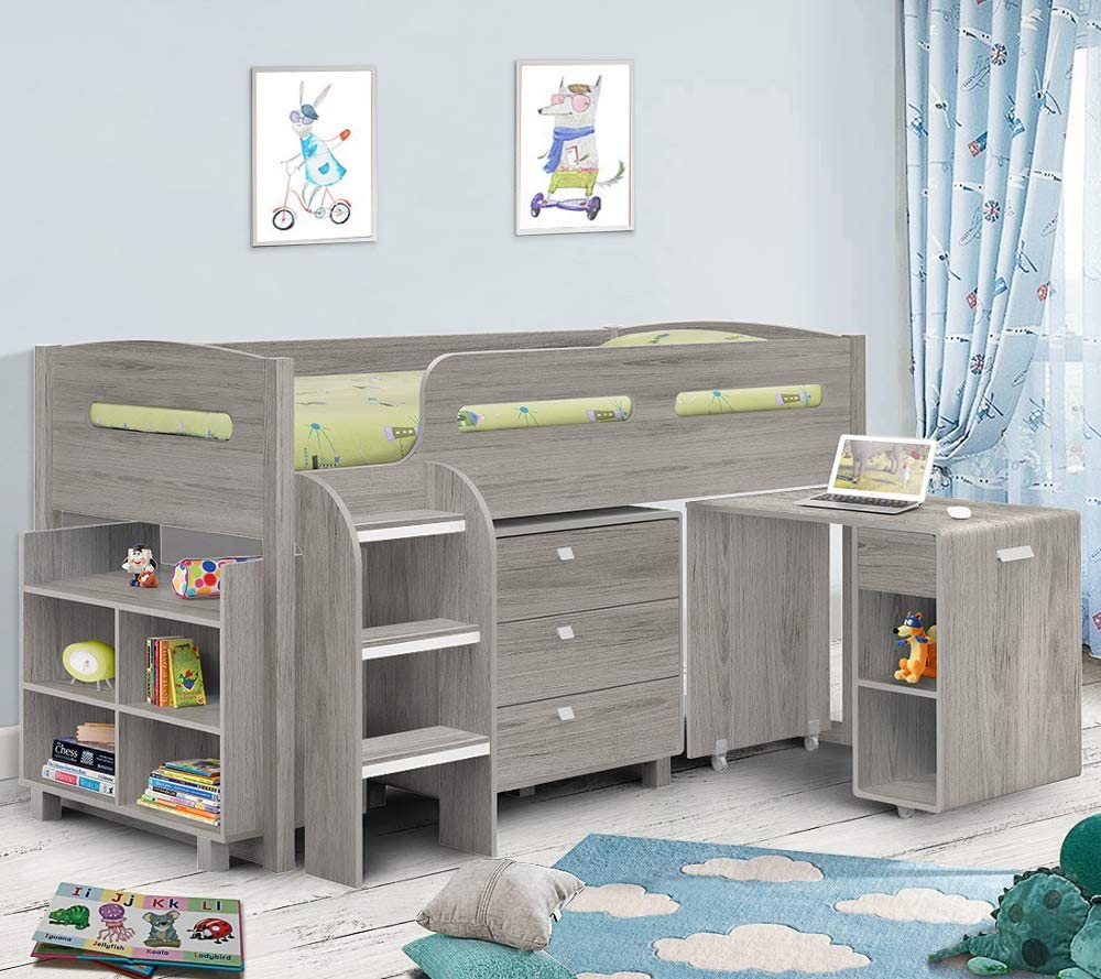 Kids Mid Sleeper Bed