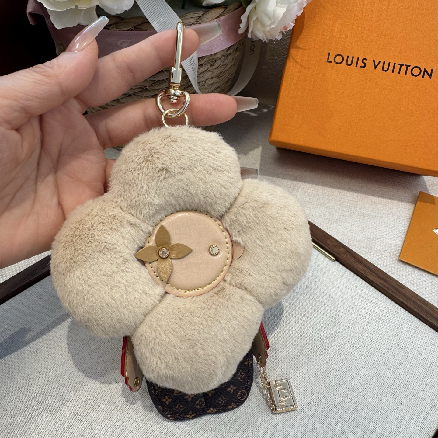 LV Vivienne Doudou Bag Charm And Key Holder