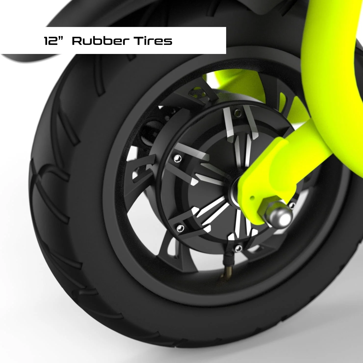 GlareWheel EB-NTEC1 Electric Bike/Scooter, Neon Green