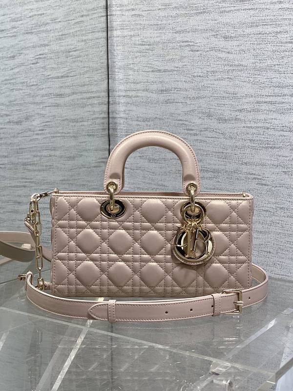 Lady D-Joy Bag Large Pearl Pink Patent